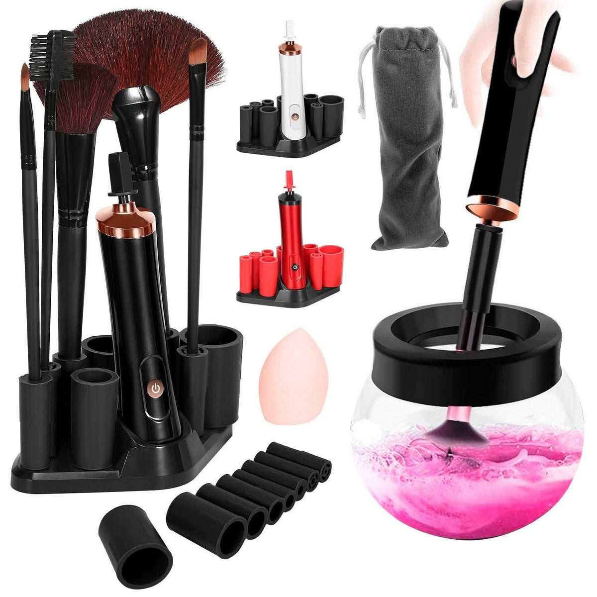 Electric Cosmetic Makeup Brush Cleaner Dryer