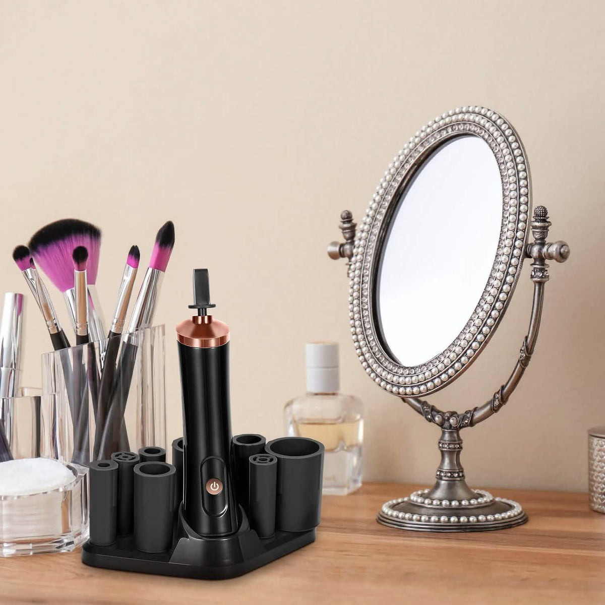 Electric Cosmetic Makeup Brush Cleaner Dryer