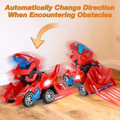 Electric Dinosaur Non Remote Control Morphing Vehicle Toy