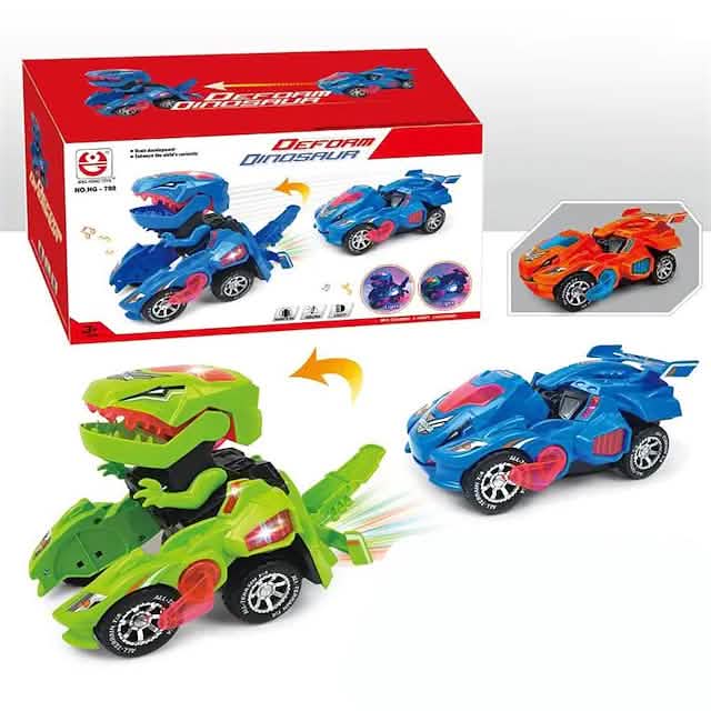 Electric Dinosaur Non Remote Control Morphing Vehicle Toy