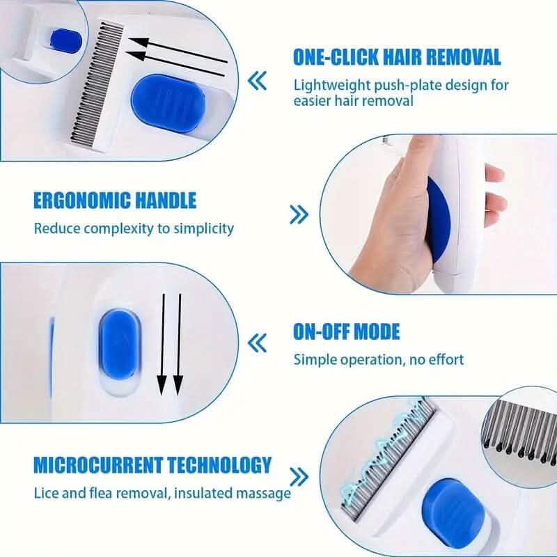Electric Flea Comb for Cats and Dogs