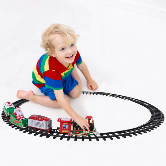 Electric Train Christmas Kid Toy Set
