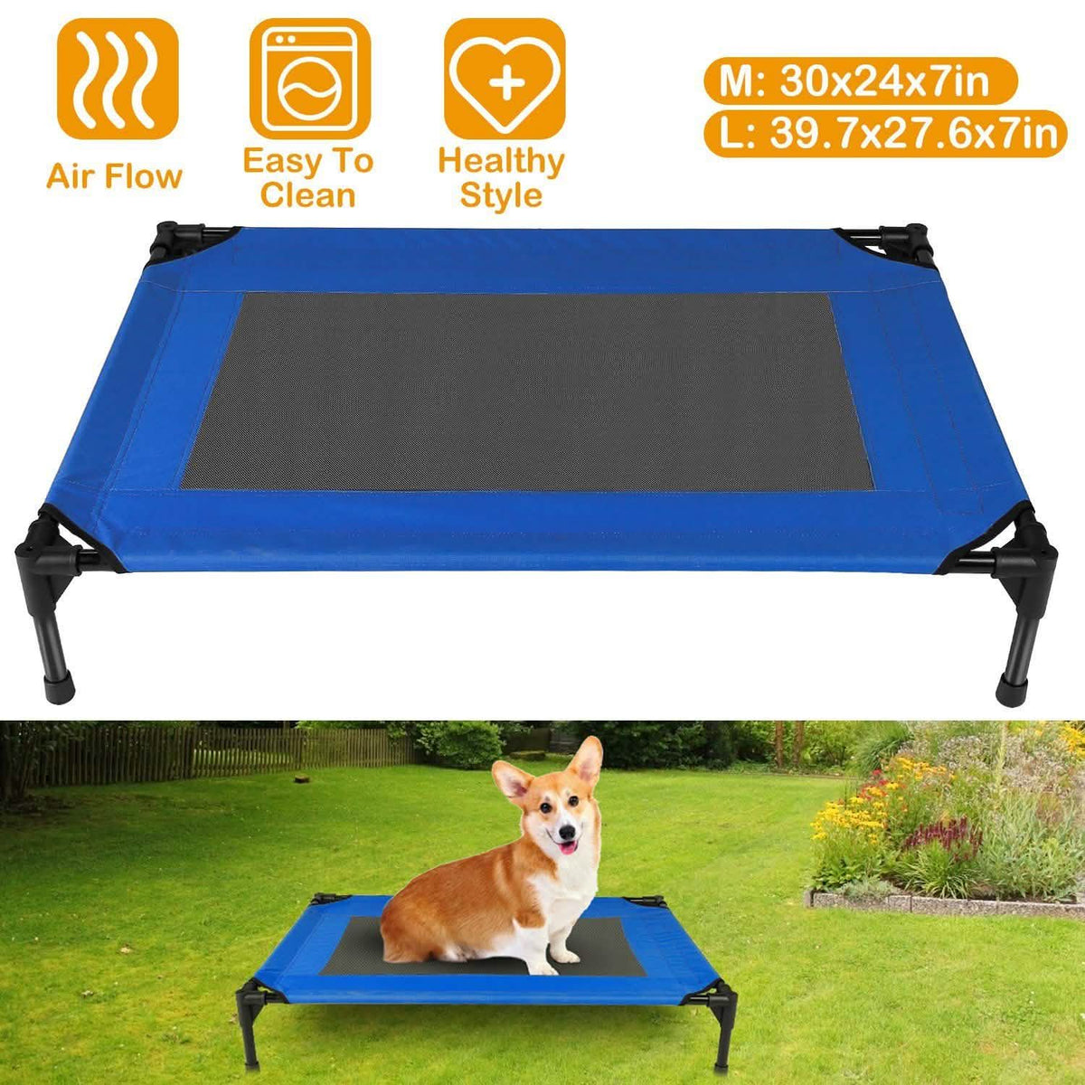 Elevated Dog Cot Bed