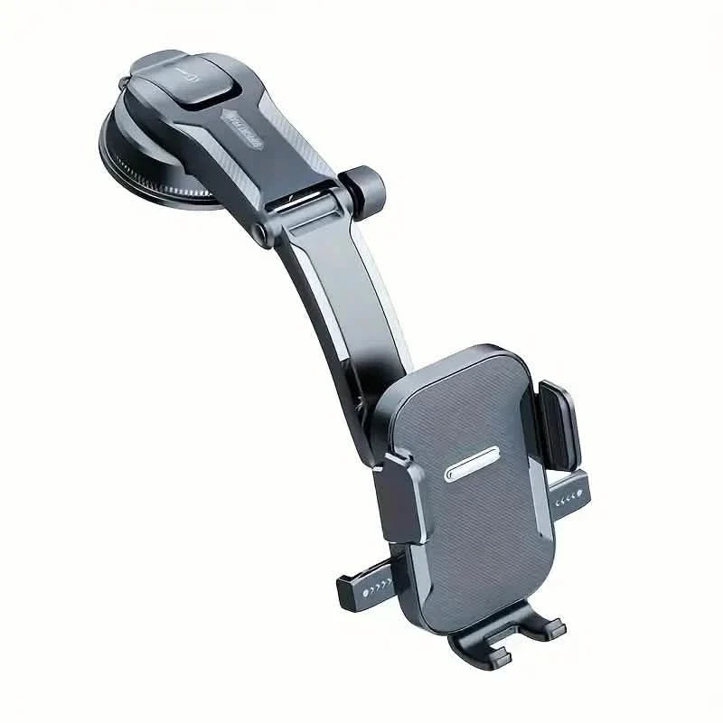 Adjustable Car Phone Holder – Suction Cup Dashboard Mount, Anti-Slip Grip, iPhone & Android
