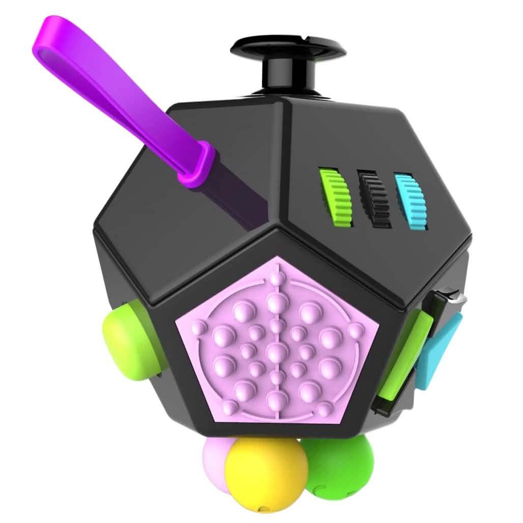 Fidget Dodecagon ‚Äì12-Side Fidget Cube Relieves Stress and Anxiety Anti Depression Cube