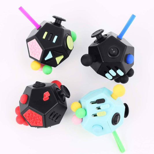 Fidget Dodecagon ‚Äì12-Side Fidget Cube Relieves Stress and Anxiety Anti Depression Cube