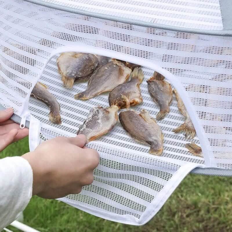 Fishing Net Hanging Dryer Bag Mesh Clothes Drying Basket Rack