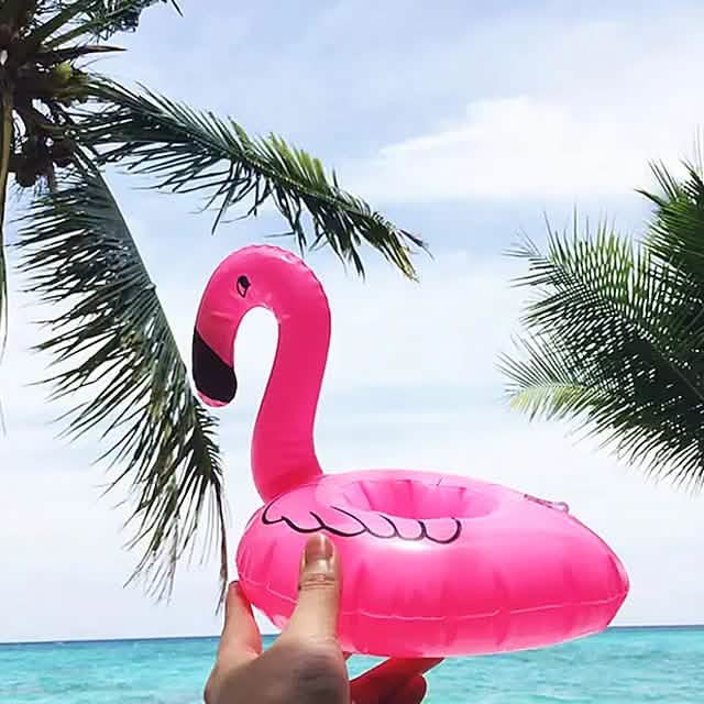 Flamingo Party Floating Sparkling Drink Cup