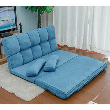 Floor Sofa Bed, Foldable Double Chaise Lounge Sofa Chair