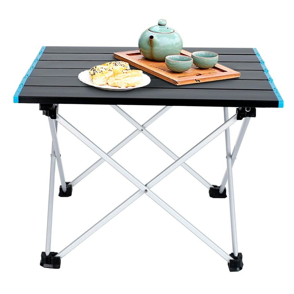 Folding Camping Table Aluminum Alloy Collapsible with Carry Bag