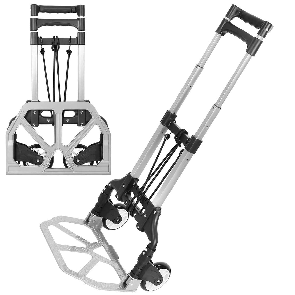 Folding Luggage Cart With Elastic Rope