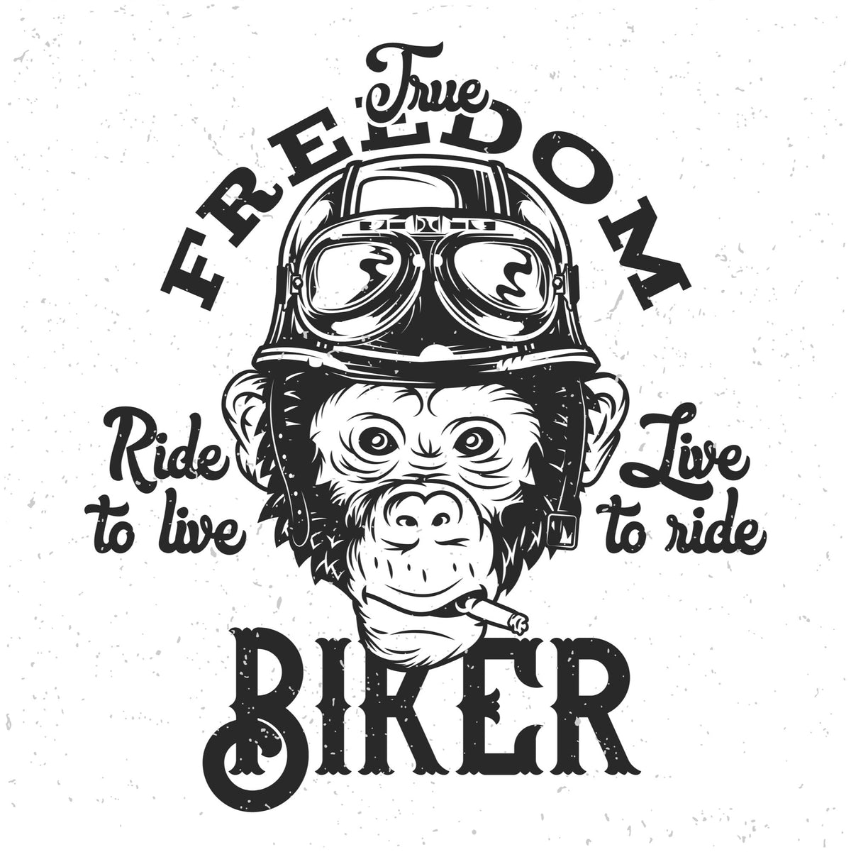 Freedom Biker Men's Bamboo Viscose/Organic Cotton Short Sleeve Graphic T-Shirt