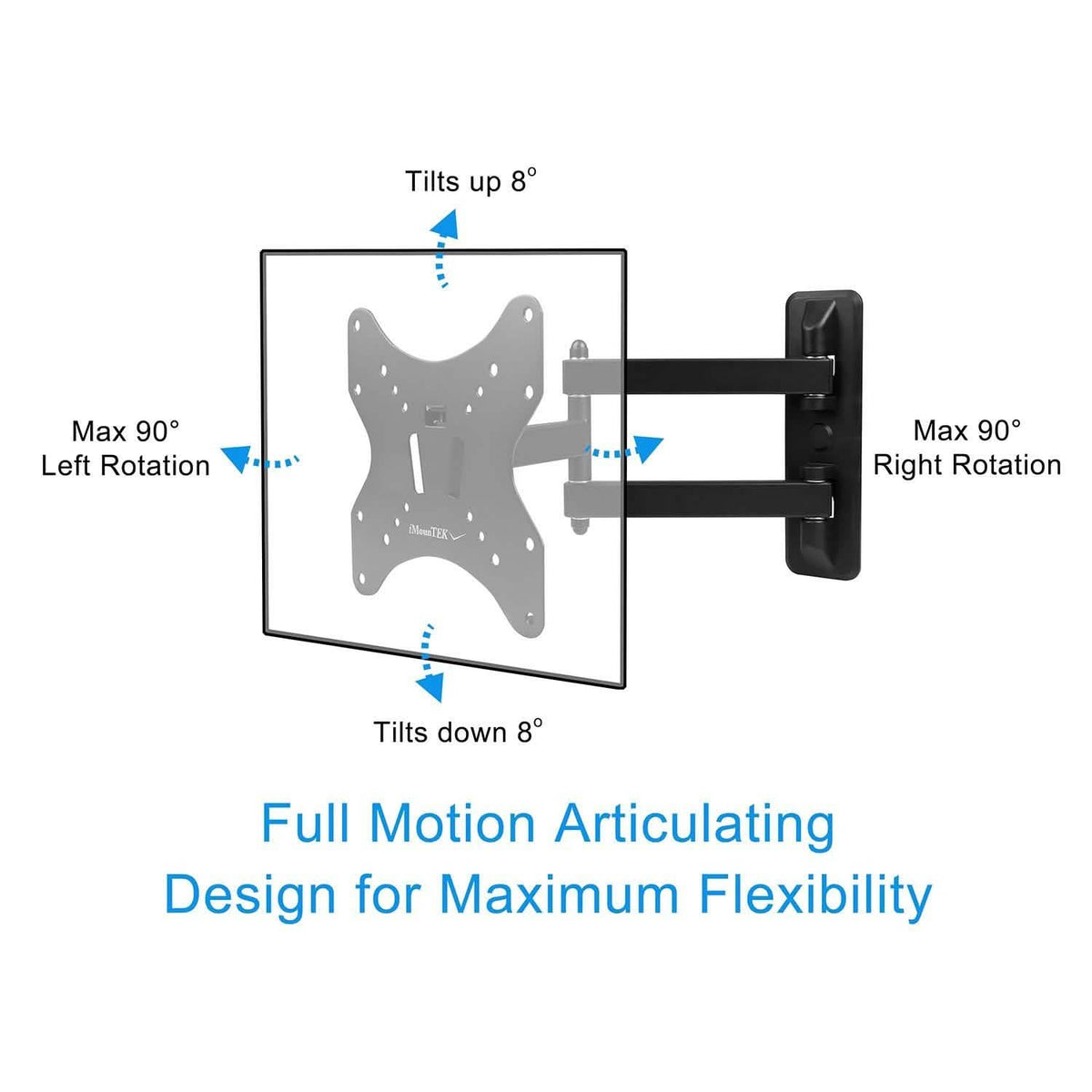 Full-Motion Articulating Wall Mount for 23"-55" TVs