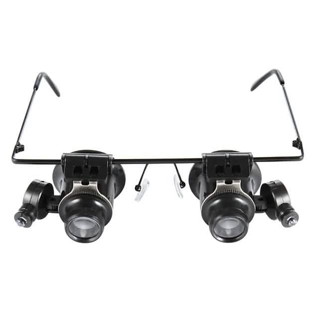 Glasses Type 20X Magnifier With White Led Light