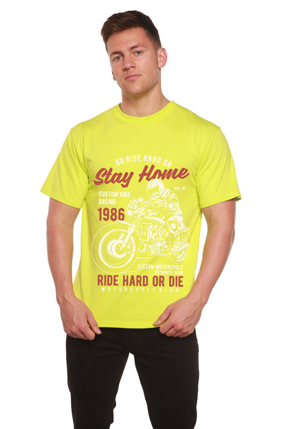 Go Ride Hard Men's Bamboo Viscose/Organic Cotton Short Sleeve Graphic T-Shirt