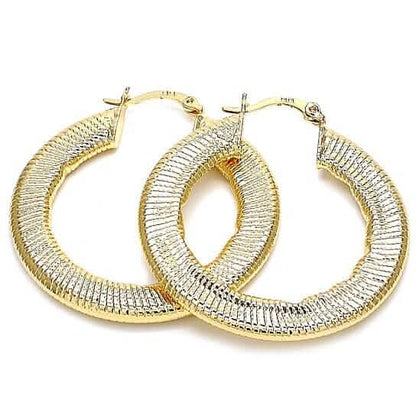 Gold Filled Flat Hoop Earrings
