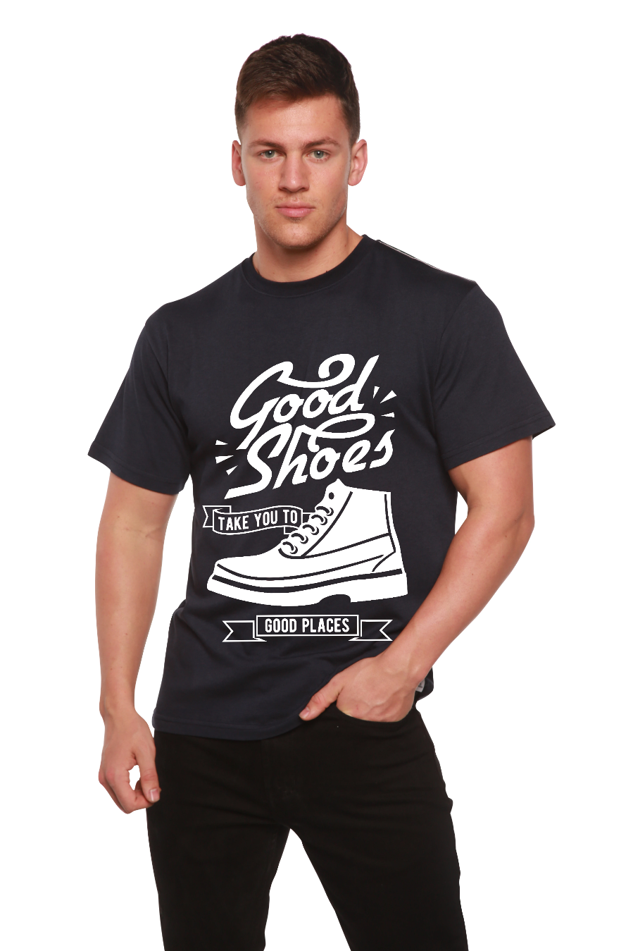 Good Shoes Men's Bamboo Viscose/Organic Cotton Short Sleeve Graphic T-Shirt