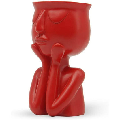 Greneric Character Portrait Flower Pot Resin Succulents Plant Pot