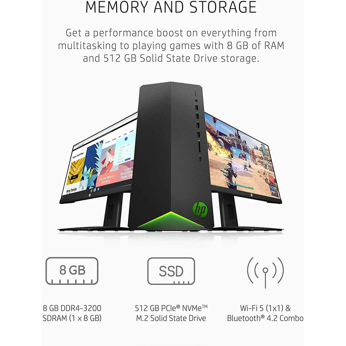 HP Pavilion Gaming PC AMD Ryzen 5 5600G Processor (Refurbished)