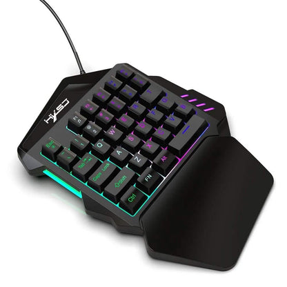 HXSJ J50 One-Handed Gaming Keyboard Mouse Combo