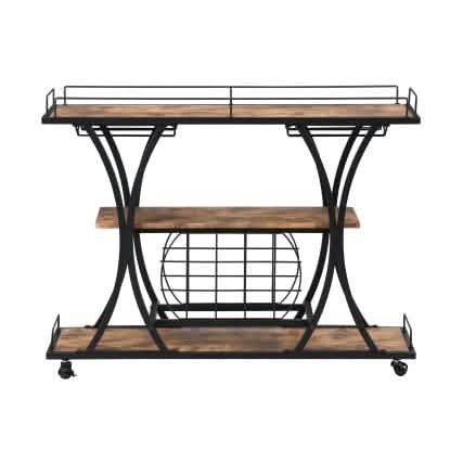 Industrial Bar Cart Kitchen Bar Service Cart