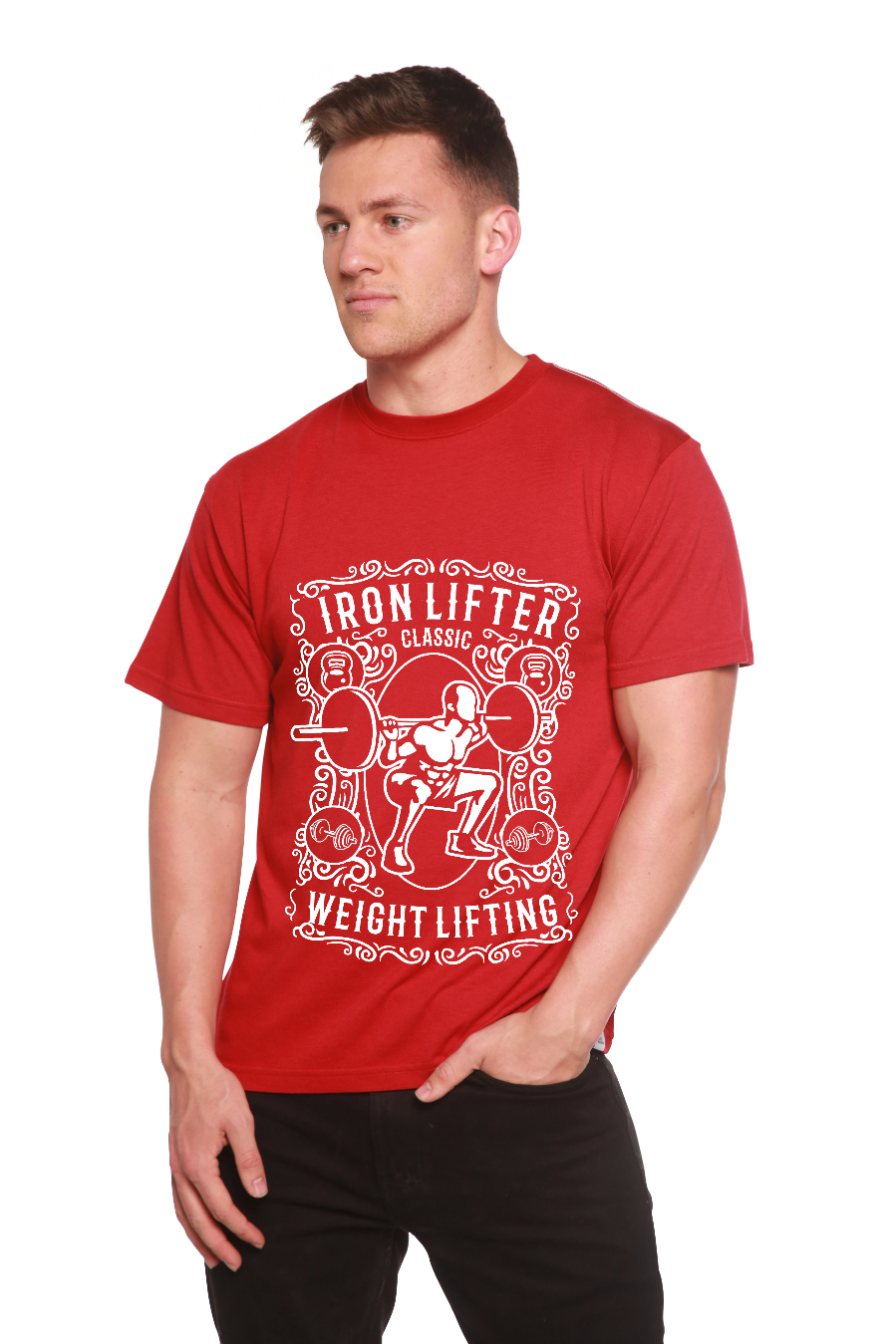 Iron Lifter Men's Bamboo Viscose/Organic Cotton Short Sleeve Graphic T-Shirt