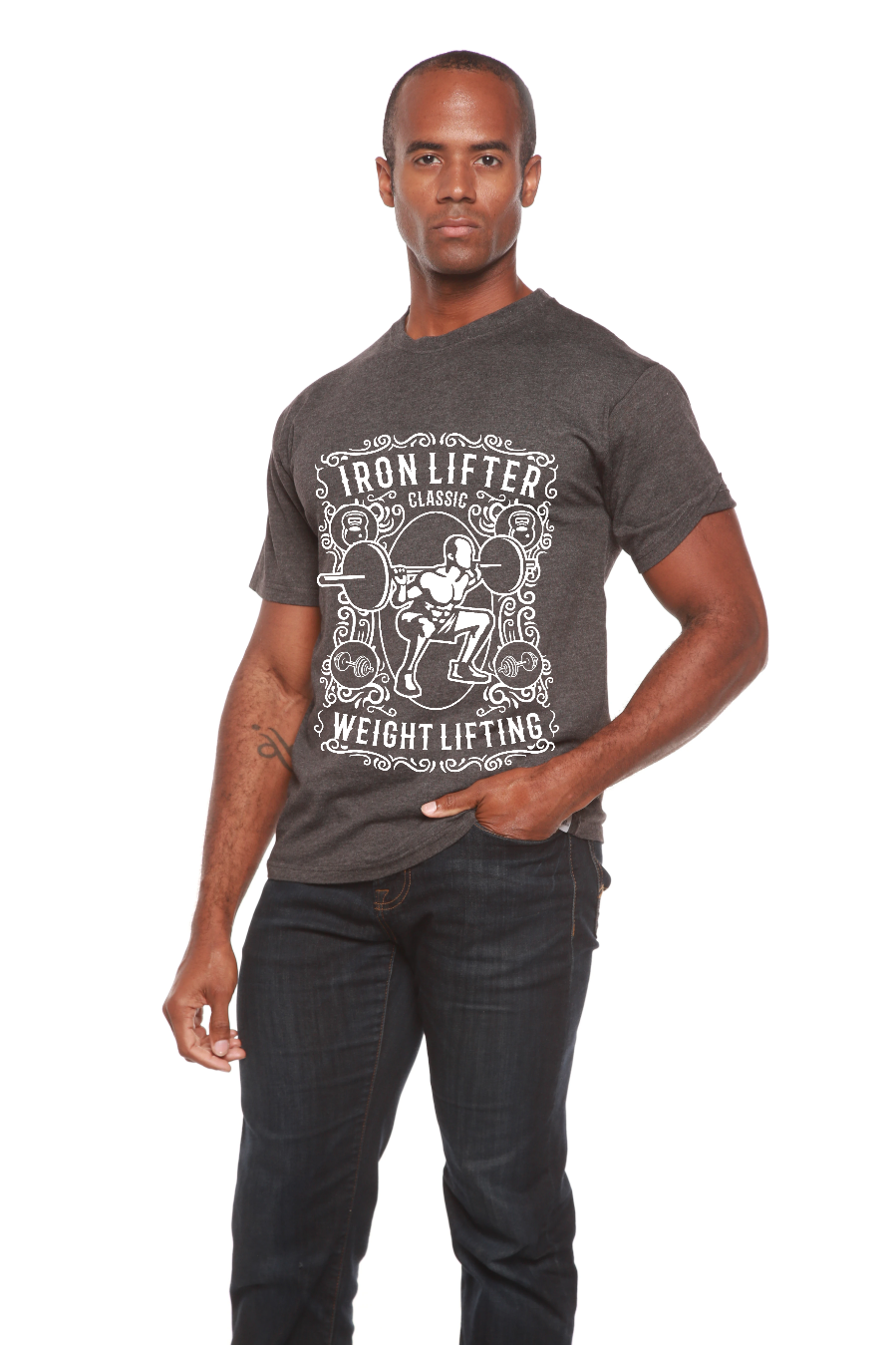 Iron Lifter Men's Bamboo Viscose/Organic Cotton Short Sleeve Graphic T-Shirt