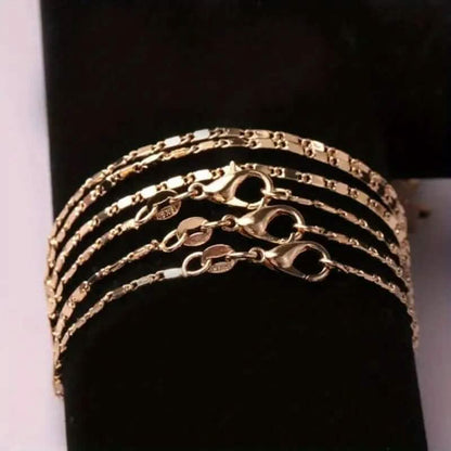 Italian 18K Gold Plated Punk Chain Necklace