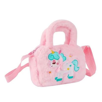 Kawaii Unicorn Pattern Plush Bag
