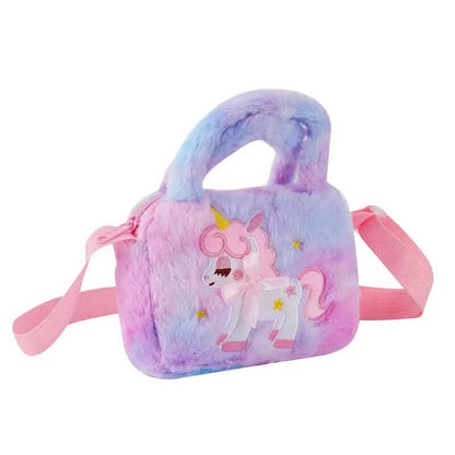 Kawaii Unicorn Pattern Plush Bag