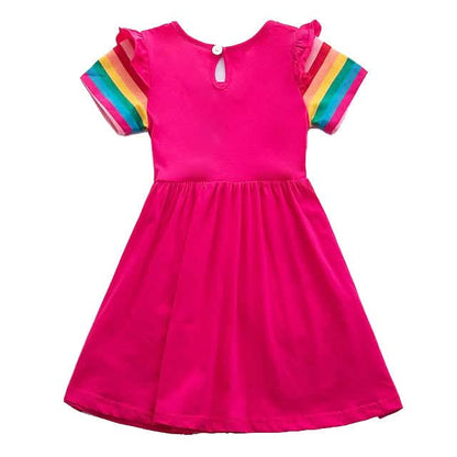 Kids Little Girls' Knee-length Short Sleeve Dress