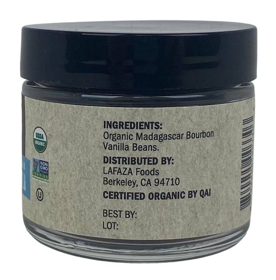 Vanilla, Ground, Organic, Pure Madagascar