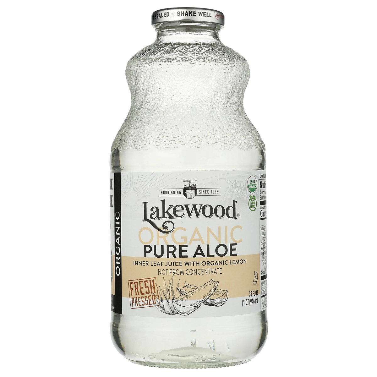 Organic Aloe Juice with Lemon