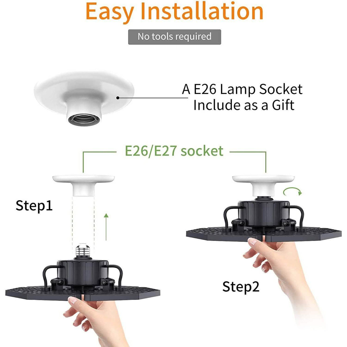 LED Garage Ceiling 360¬∞ Lighting with 576 LEDs