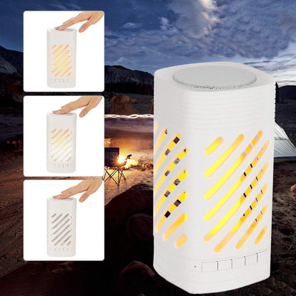 LED Smart Touch Bluetooth Speaker Rechargeable Camping Lamp