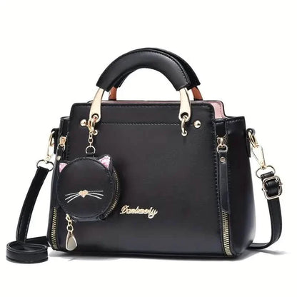 Letter Decor Hand Satchel Bag