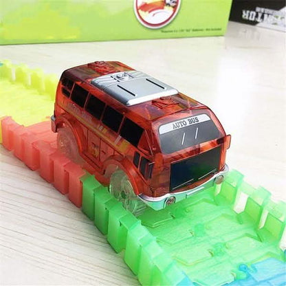 Light Up Toy Car Track Accessories Racing Car with 5 Flashing LED Lights