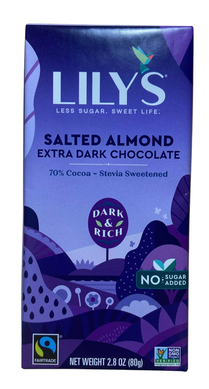 Chocolate Bars, Dark, Stevia Sweetened, Lily's