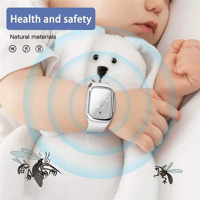 M2 Rechargeable Natural Ultrasonic Mosquito Repellent Watch