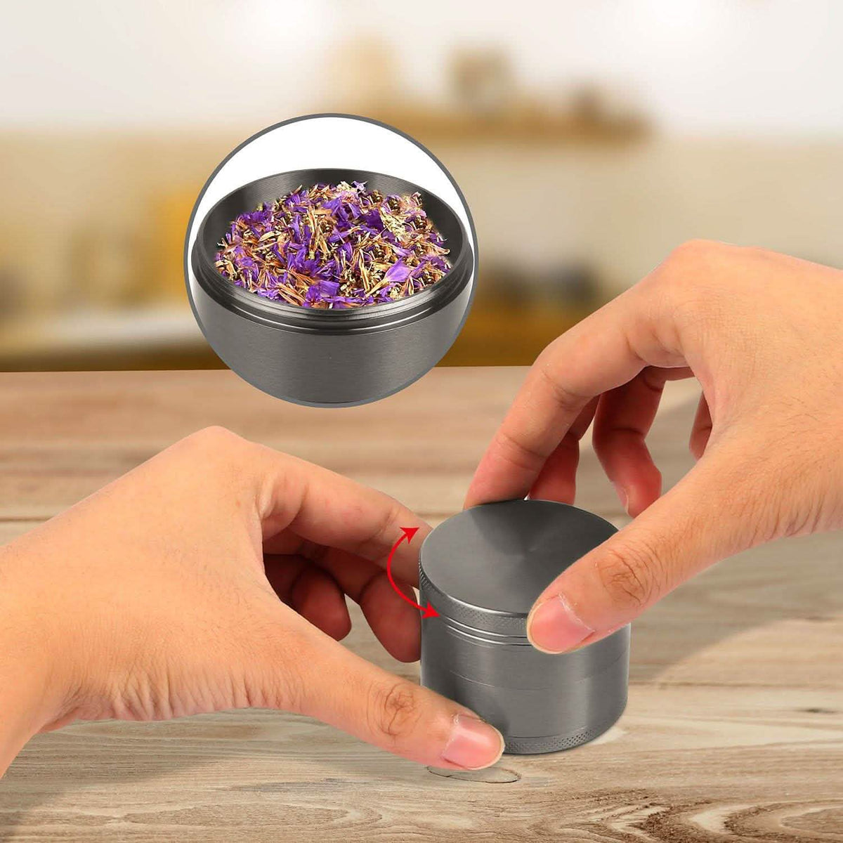 Magnetic Herb Spice Tobacco Grinder