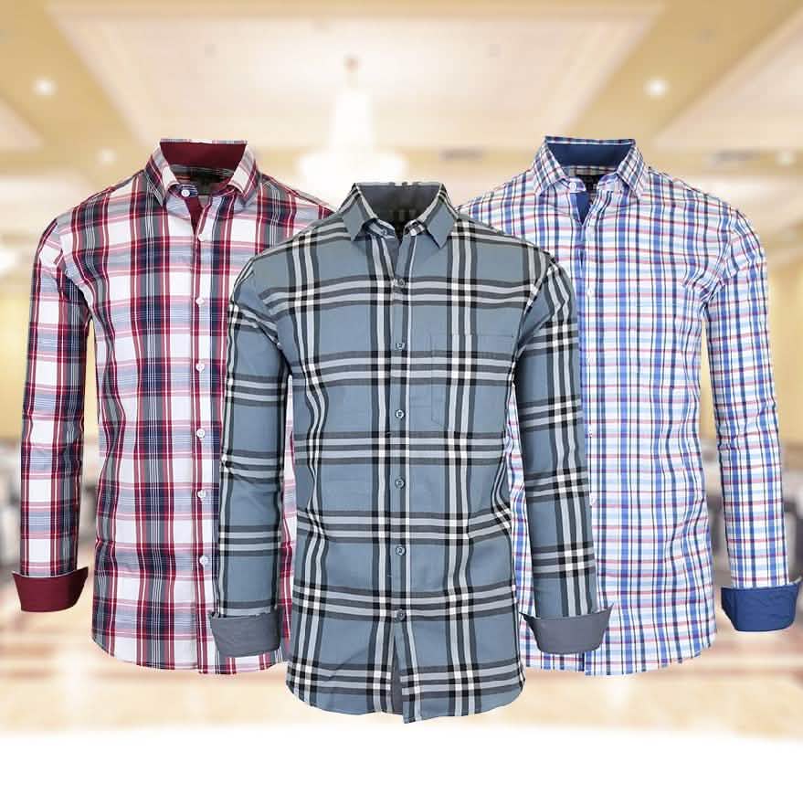 Men’s Quick Dry Slim Fit Stretch Dress Shirts