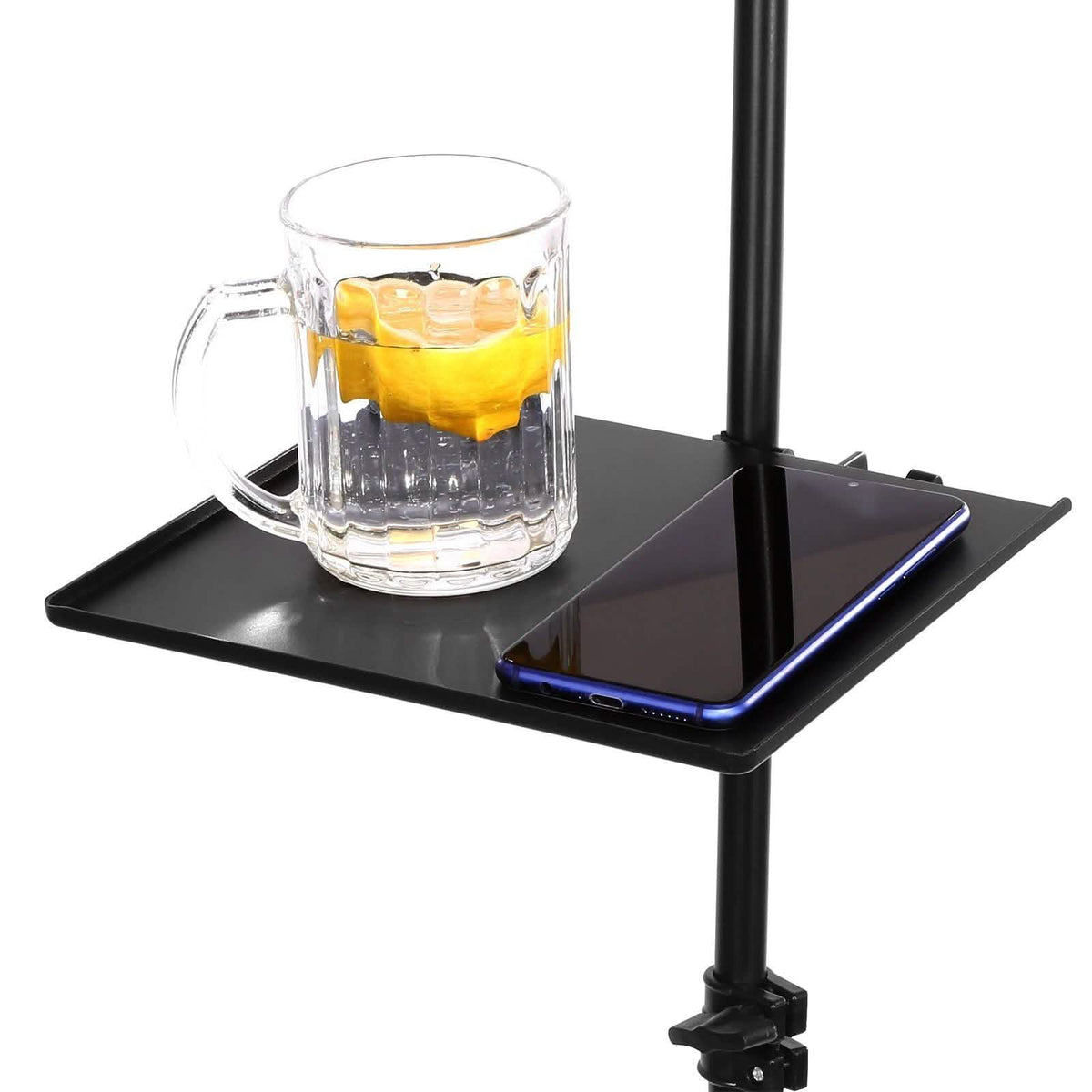 Microphone Stand Tray Clamp-on Rack Shelf Holder for Music Sheet