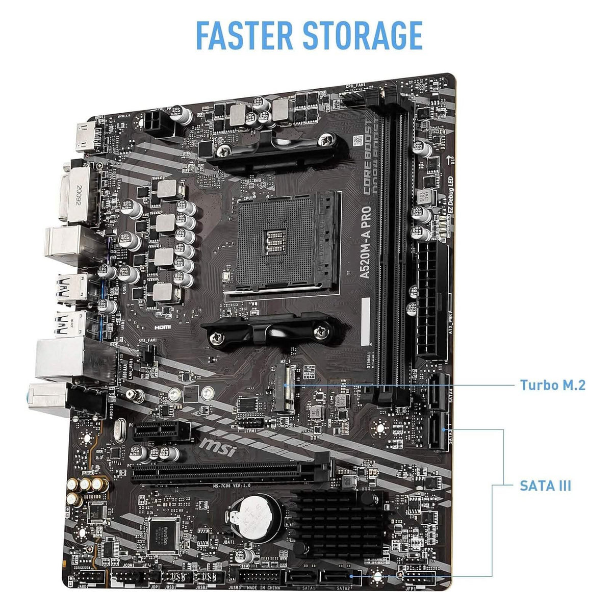 MSI A520M-A PRO Gaming Motherboard  (Refurbished)