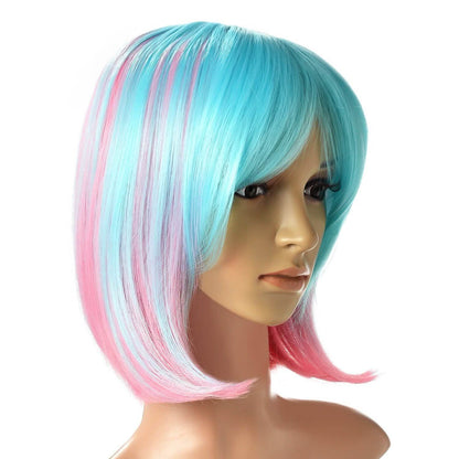Multi-Color Ombre Short Bob Wig