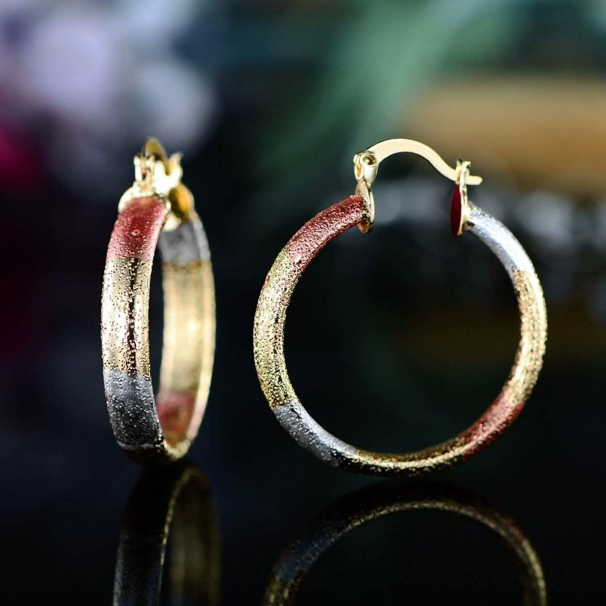 Multi Gold Hoop Earrings - Assorted Styles