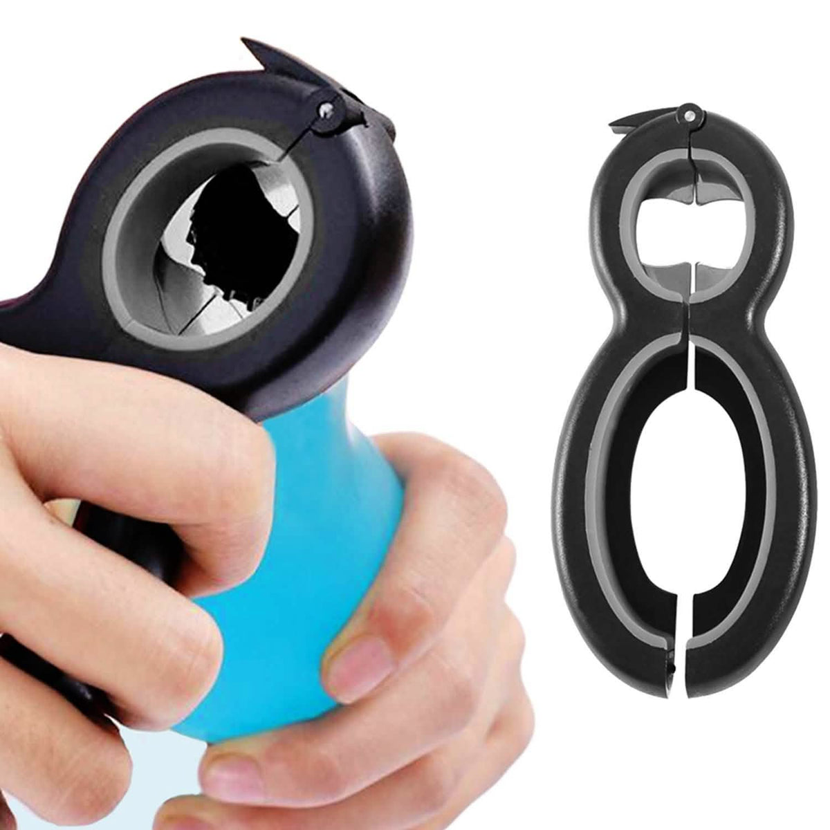 Multifunctional 6-In-1 Can Jar Opener Tool And Adjustable Bottle Opener