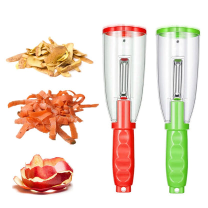 Multifunctional Fruit Vegetable Peeler With Storage Box Tube