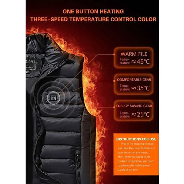 Nine Districts Intelligent Heating Vest Electric Heating
