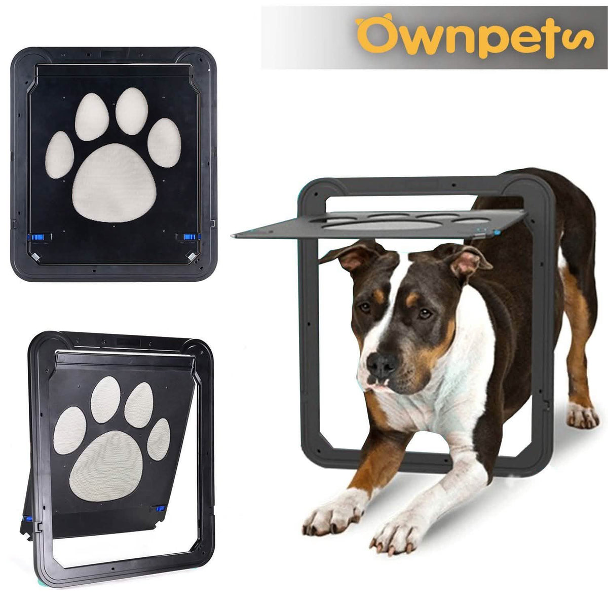 OWNPETS Pet Dog Magnetic Flap Screen Door