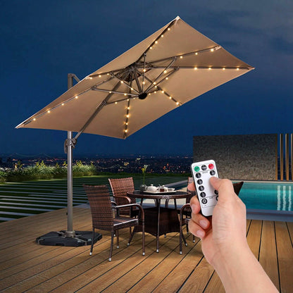 Patio Umbrella Lights 8 Lighting Mode with Remote Control